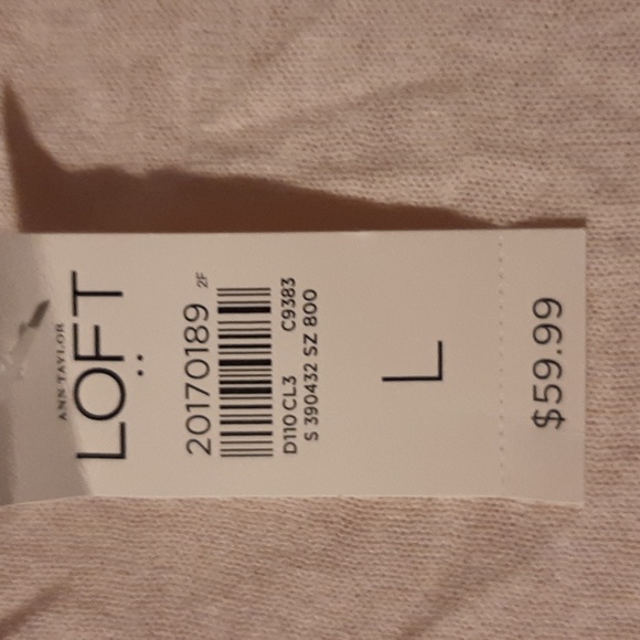 Loft Floral Lace Overlay T-Shirt Size Large - Picture 3 of 4